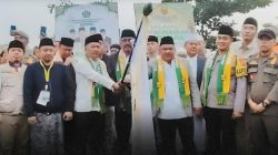 Ketua DPRD Kabupaten Sukabumi Hadiri Pelepasan Jamaah Haji Kloter 13 JKS di Cikembang