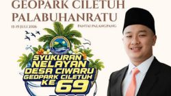 Wakil Ketua III DPRD Kabupaten Sukabumi, Ramzi Akbar Yusuf Ucapkan Selamat Syukuran Nelayan Desa Ciwaru Tahun 2026