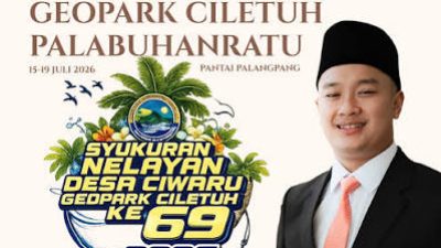 Wakil Ketua III DPRD Kabupaten Sukabumi, Ramzi Akbar Yusuf Ucapkan Selamat Syukuran Nelayan Desa Ciwaru Tahun 2026