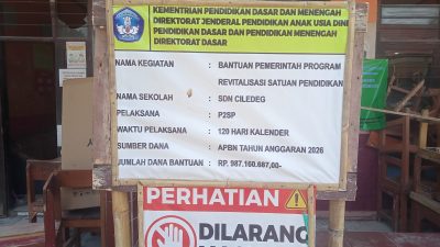 Dapat Bantuan Revitalisasi, Masyarakat dan Komite SDN Ciledeg Jampang Kulon Ucapkan Terima Kasih kepada Pemerintah